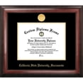 thumbnail image 3 of Campus Images CA933GED-1185 8.5 x 11 in. University of California, Irvine Gold Embossed Diploma Satin Mahogany Frame, 3 of 7