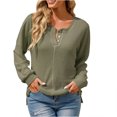 thumbnail image 3 of Pompotops Haut en Tricot pour Femmes, Nouveau Style, Mode, Manches Longues, Coupe Ample, Col Rond, Liquidation, 3 of 3