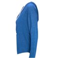 thumbnail image 5 of Blusa de moda para mujer Camisas con cuello en V Color sólido Manga larga con capucha Top Fridja  hj4464, 5 of 5