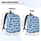 thumbnail image 2 of Easygdp Cute Shark Mochila de Lona Resistente para Laptop, Compatible con Laptops de 15 a 17 pulgadas, Ideal para Escuela, Trabajo y Viajes-Medium, 2 of 5