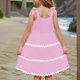 thumbnail image 5 of Vestido de Cumpleaños para Niñas Color Sólido Camisola de Moda Y Cómoda Vestido Casual para Niñas, 5 of 9