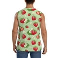 thumbnail image 4 of Fotbe Men's Strawberry Floral Print Men's Sleeveless Muscle Tank Tops Casual T-Shirts for Gym Workout Beach-Medium, 4 of 8