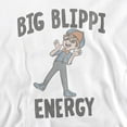 thumbnail image 2 of Blippi Big Blippi Energy Unisex Adult Crewneck Sweatshirt, White, Large, 2 of 3