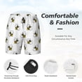 thumbnail image 3 of Fotbe Bee Men’s Swim Trunks Quick Dry Swim Shorts Board Shorts with Mesh Lining-3X-Large, 3 of 6