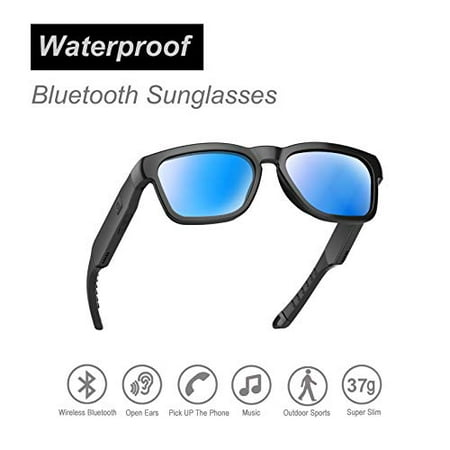 OhO sunshine Water Resistant Audio Sunglasses, Fashionable Bluetooth Sunglasses to Listen Music and Make Phone Calls,UV400 Po