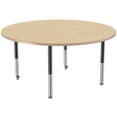 thumbnail image 6 of ECR4Kids 60in Round Everyday T-Mold Adjustable Activity Table Maple/Maple/Black - Super Leg, 6 of 8