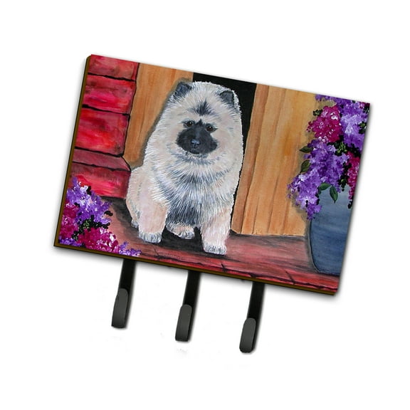 Carolines Treasures SS8622TH68 Keeshond Leash Holder or Key Hook, Large, Multicolor