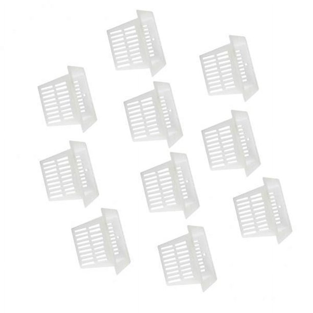 Paquete de 2-4, 10 Uds., maceta de malla, cesta para taza, planta hidropónica, cuadrado, 57x37x35mm 2 piezas