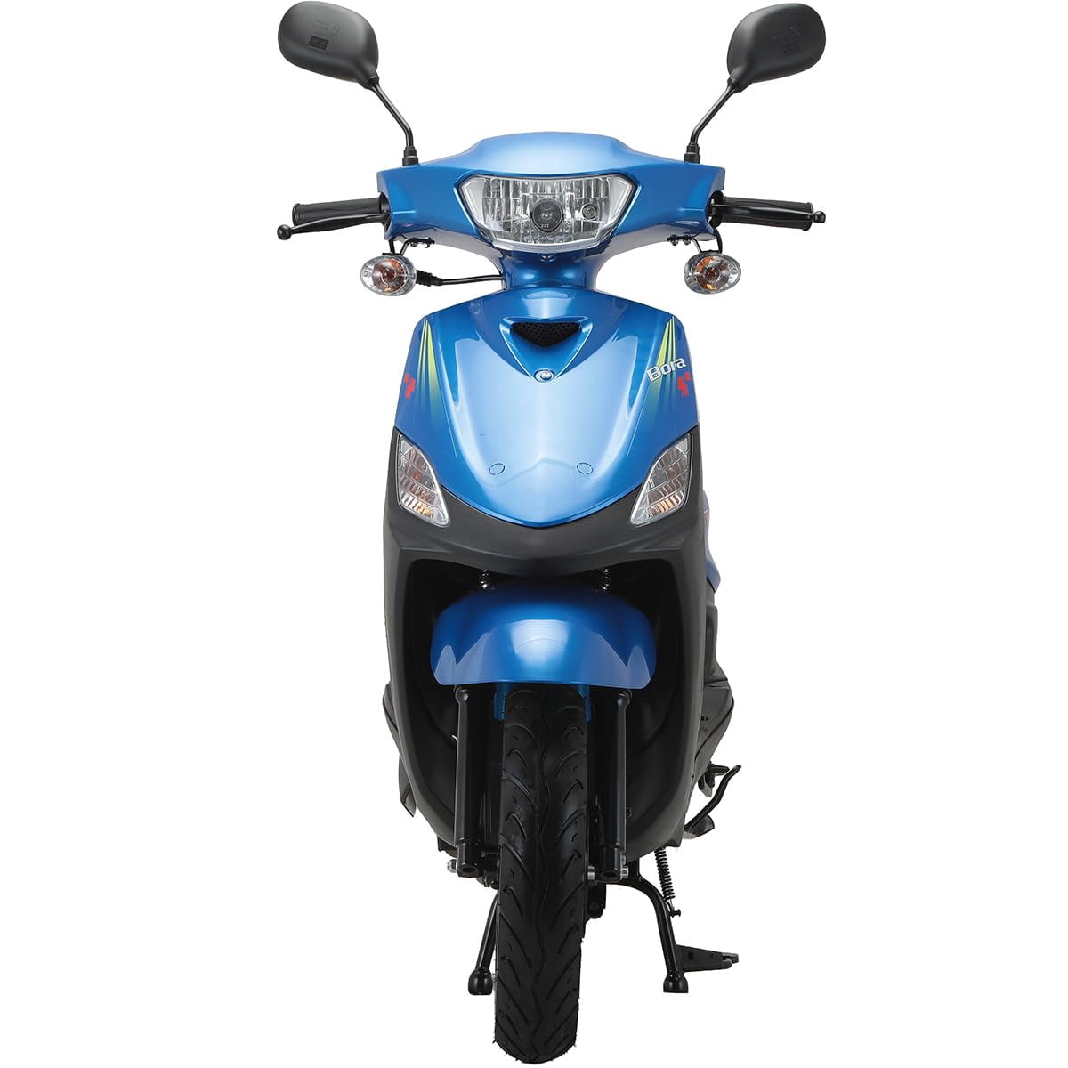 X-Pro Bora 50cc Gas Moped Scooter for Adults – Automatic Transmission, 4‑Stroke Engine with 10" Aluminum Wheels, Electric/Kick Start!