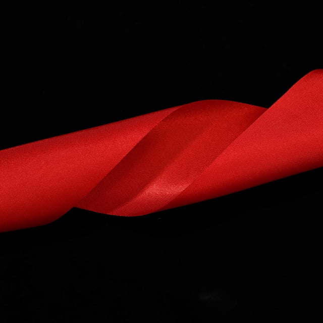 OUNONA Ribbon Twirling Wand Red Gymnastics Ribbon for Kids 2Pcs 17.5x0.2x0.4in