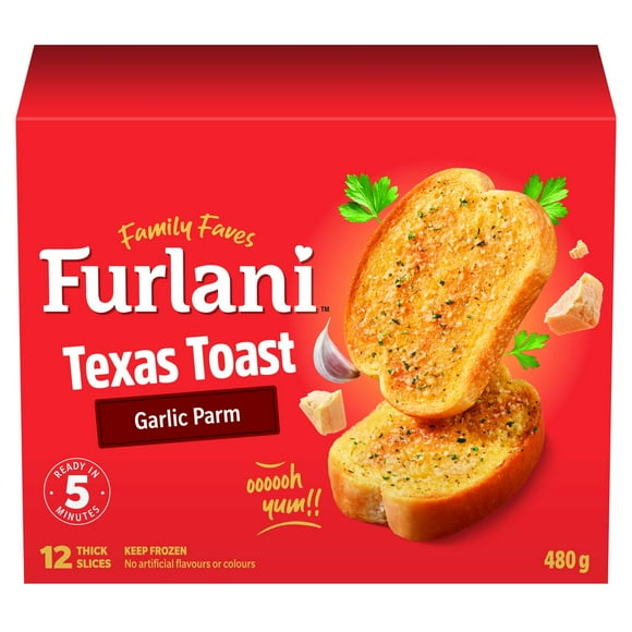 Furlani Garlic Parmesan Texas Toast 480g, Furlani Garlic Parmesan Texas Toast 480g