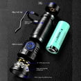 thumbnail image 2 of High power LED mini flashlight, USB rechargeable flashlight, 8 XPG beads, rear magnetic clip, waterproof, 2 of 8