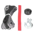 thumbnail image 2 of Clevis Sling Hook, Winch Rope Kit Universal Wear Resistant 4400lbs Loading Anti Chipping Rustproof  For Maintenance, 2 of 8