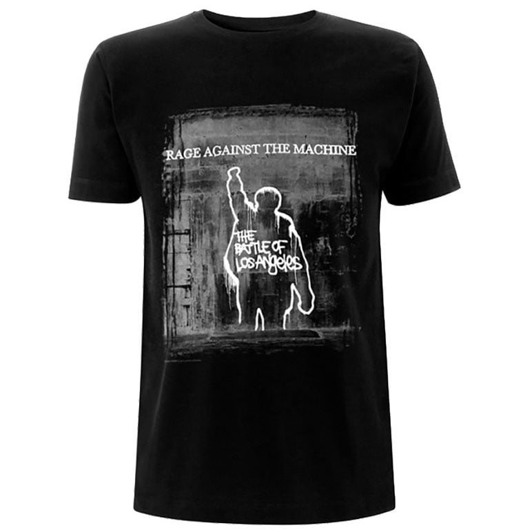 Rage Against The Machine T Shirt Bola Euro Tour Band Logo Official Mens Black 
