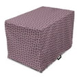 thumbnail image 1 of Abstract Dog Crate Cover, Continuous Composition Cubes Geometric Elements in Violet Tones Print, Easy to Use Pet Kennel Cover Small Dogs Puppies Kittens, 7 Sizes, Dark Purple Grey Blush, by Ambesonne, 1 of 6