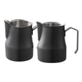 thumbnail image 1 of Espumador de leche de acero inoxidable para capuchino, chocolate caliente, barra de cocina Negro 500ml Negro 350ml, 1 of 9