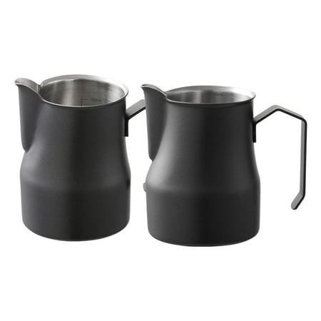 

Milk Frothing Jug Stainless Steel For Hot Chocolate Home Restaurant 350ml +Milk Frothing Jug Stainless Steel For Hot Chocolate Black 500ml Black 350ml