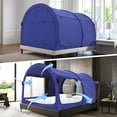 thumbnail image 1 of Carpas de cama Alvantor Dream Tents de tamaño completo, color gris, 1 of 8