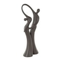 thumbnail image 6 of 7" x 18" Black Ceramic Dancing People Sculpture, by DecMode, 6 of 9
