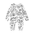 thumbnail image 3 of Aihuaihua Family Christmas Colorable Pajama Matching Sets DIY Hand Painted Sleepwear Xmas Cute Funny Colouring Pjs 2 Piece Sets Holiday Party Outfits, 3 of 4