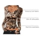 thumbnail image 4 of Remera de Manga Larga PRETTYGARDEN Mujer Crop Top con Escote en V, 4 of 9
