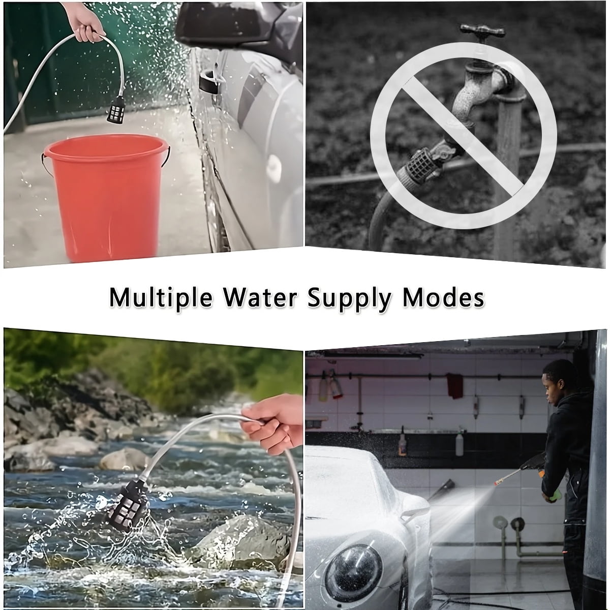 Naudhenm 350 Psi 2 Gpm Battery-Powered Pressure Washer with Quick Connect Tips