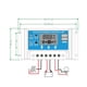 thumbnail image 2 of Irfora Controlador de carga solar, Panel solar actualizado Puerto USB Panel solar Batería Regulador inteligente, Pantalla LCD ajustable multifunción Controlador de alumbrado público Irfora Controlador de carga solar, 2 of 7