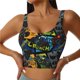 thumbnail image 1 of Fotbe Off-Road Vehicle Sujetador Deportivo Largo sin Aros para Mujer con Almohadillas y Soporte Medio, Transpirable y Absorbente, Camiseta Tipo Chaleco o Tank Top-X-Large, 1 of 8