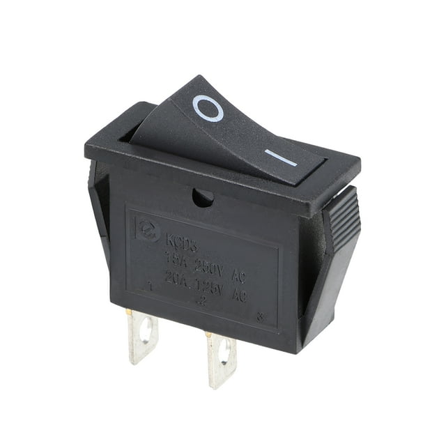 Interruptor de palanca AC 15A/250V 20A/125V, interruptor de palanca mini de 2 pines SPST ON-OFF Snap-In