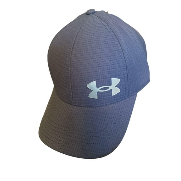 Under Armour Men's ArmourVent Fitted Cap, Midnight Navy / Pitch Gray, L/XL