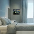 thumbnail image 6 of Lavish Home 12x16 Wall Art with Timer, LED and Color Changing Lights, Van Gogh Starry Night Print, 6 of 8