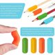thumbnail image 2 of 8 Pcs Pen Grips, Ergonomic Writing Aid Pen Grips for Children DXGHC, 2 of 5