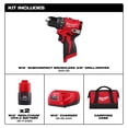 thumbnail image 2 of Taladro Atornillador Milwaukee M12 Brushless 3/8" Subcompacto, 2 of 9