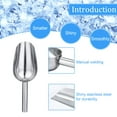 thumbnail image 4 of Stainless Steel Ice Scoop, Metal Ice Scooper For Ice Maker, Kitchen Aluminum Multi Purpose Food Scoop Bartender's Ice Scoop, 4 of 12