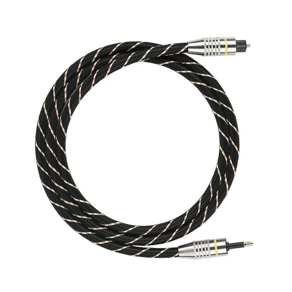 Toslink to Mini Plug, 3.5mm Optical Audio Cable Gold Plated Connector Low Jitter Signal Transfer for Home Theater DVD CD PC with PVC Jacket