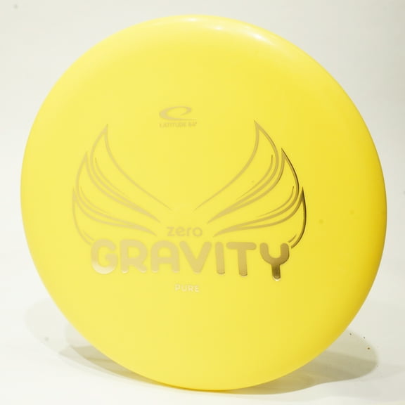 Latitude 64 Zero Gravity Pure Lightweight Disc Golf Putter & Approach Disc, Pick Color/Weight [Stamp & Exact Color May Vary] Yellow 120-129 grams
