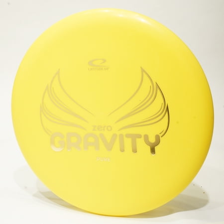 Latitude 64 Zero Gravity Pure Lightweight Disc Golf Putter & Approach Disc Pick Color/Weight [Stamp & Exact Color May Vary] Yellow 120-129 grams