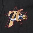 thumbnail image 5 of Men's Mitchell & Ness Black Philadelphia 76ers Big & Tall Hardwood Classics Team OG 2.0 Anorak Hoodie Quarter-Zip, 5 of 6