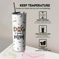 thumbnail image 4 of mama tumbler Dog Mom Gifts for Women,Dog Tumbler with Lid and Straw,20oz Dog Mom Paw Print Animal Stainless Steel Travel CoffeeMug Cup, 4 of 6