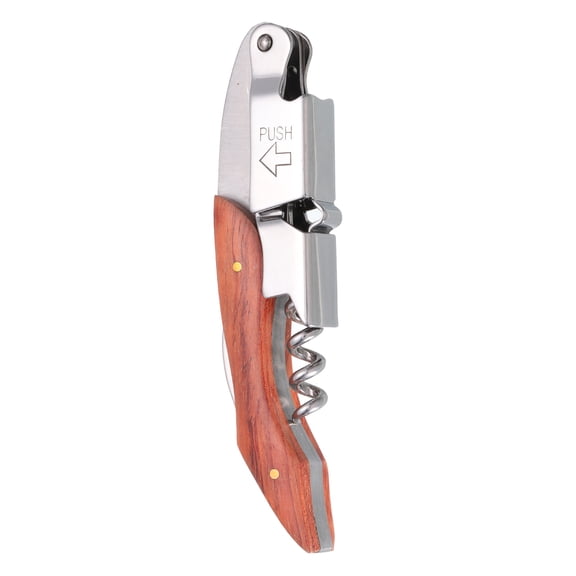 Uxcell 5" Wine Openers Waiter Corkscrew Wood Red Wine Bottle Opener for Servers Waiter