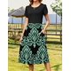 thumbnail image 3 of Vestido Zeagoo, casual, floral, de verano, para mujer, talla grande, 3 of 6