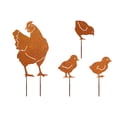 thumbnail image 2 of Garden Flower Pot Outdoor Courtyard Inserts Wrought Iron Silhouettes Decorative Easter Table Decor, 2 of 6