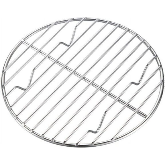 Triani Round Cooking Rack, 1 Pcs (9”), Baking Cooling Steaming Grilling Rack Stainless Steel, Fits Air Fryer/Stockpot/Pressure Cooker/Round Cake Pan, Oven & Dishwasher Safe