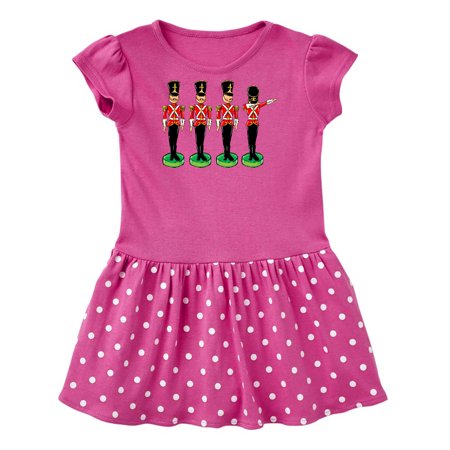 

Inktastic Christmas Dabbing Tin Soldier Gift Baby Girl Dress
