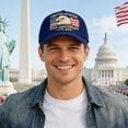 thumbnail image 2 of NIEWTR Country Hat 250th Anniversary USA Eagle Embroidered Baseball Cap for Men Women Adjustable Patriotic Hat 1776-2026 Freedom(A-Blue,One Size), 2 of 4