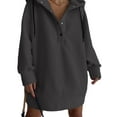thumbnail image 1 of FAROOT Women Drawstring Hoodies Sweatshirts Solid Color Loose Pullovers, 1 of 4
