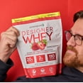 thumbnail image 7 of Designer Wellness, Designer Whey, Natural 100% Whey Protein Powder with Probiotics, Fiber, and Key B-Vitamins for Energy, Gluten-free, Non-GMO, Summer Strawberry, 2 lb, 7 of 7