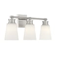 thumbnail image 4 of Trade Winds Billie 3-Light Bathroom Vanity Light in Brushed Nickel, 4 of 6