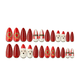 thumbnail image 1 of Uñas postizas navideñas, uñas postizas navideñas para mujeres y niñas, 1 of 5