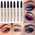 thumbnail image 1 of 1pc Waterproof Eye Shadow Glimmer Stick With Smudger 12 Shimmer Colours, 1 of 15
